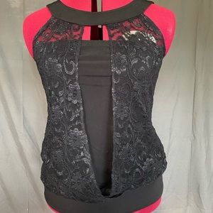 Studio Y black sleeveless top